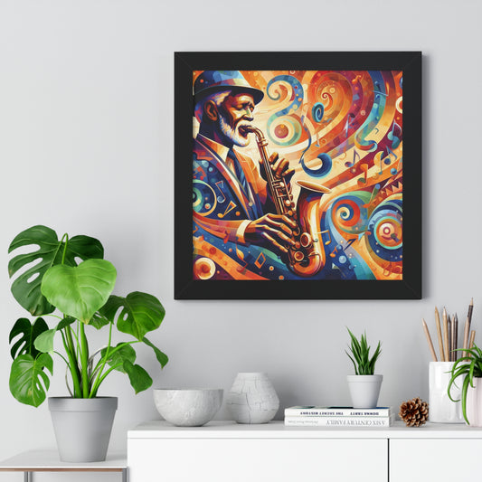 Jazz And Art Lover's Dream -  Unique Wall Art - Framed Vertical Poster