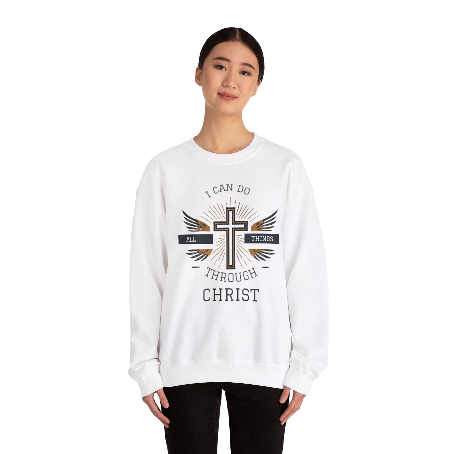 All Things Through Christ Unisex Heavy Blend™ Crewneck Sweatshirt