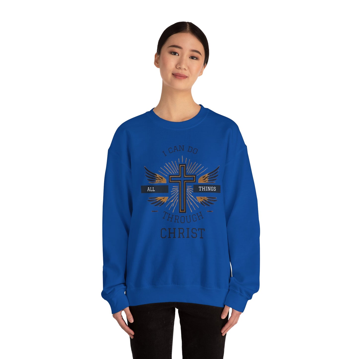 All Things Through Christ Unisex Heavy Blend™ Crewneck Sweatshirt