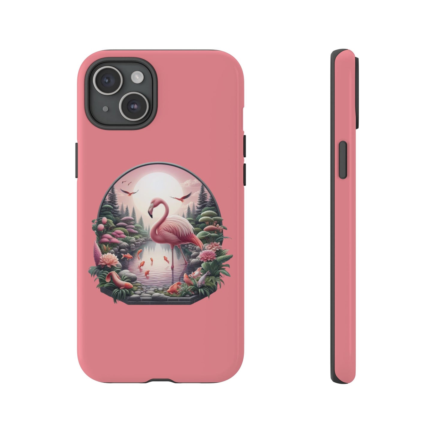 Pink Flamingo - iPhone Tough Phone Case