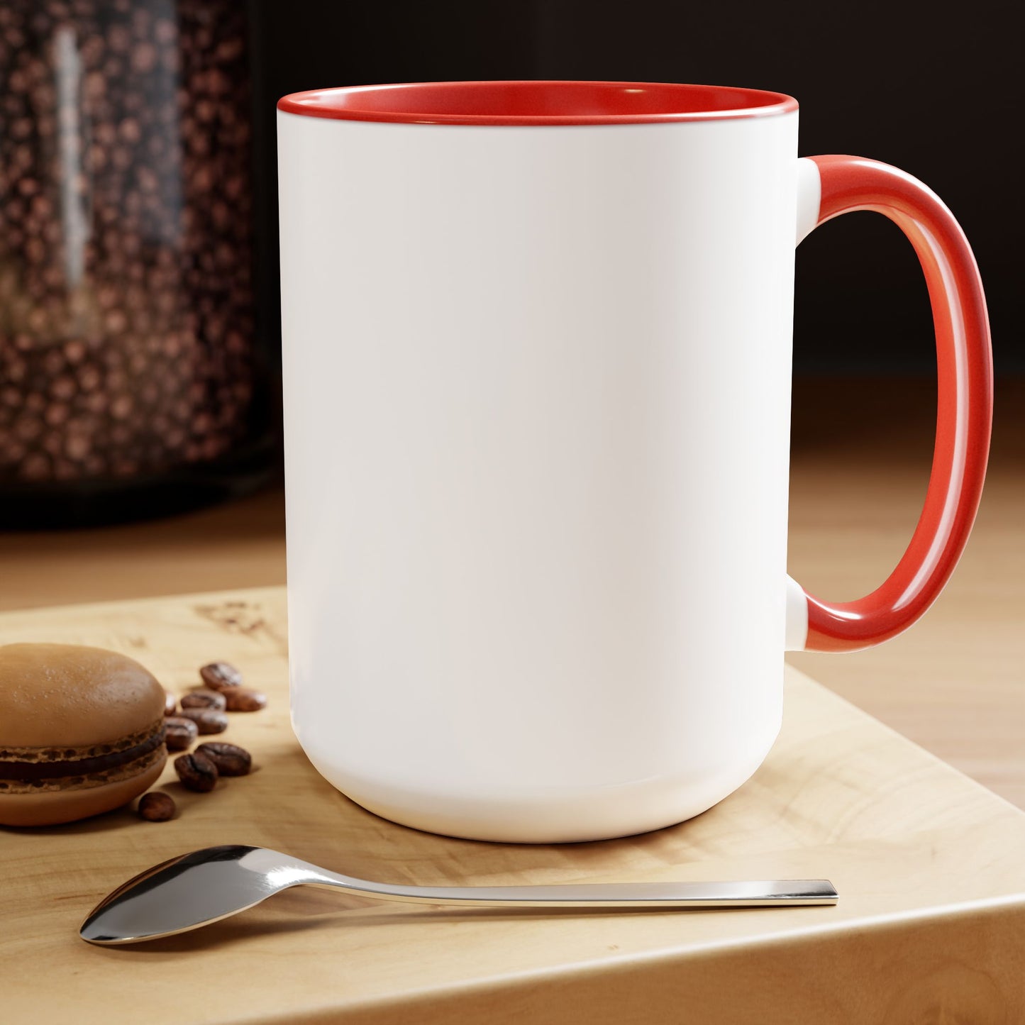 World's Greatest Teacher - Two-Tone Coffee Mugs, 15oz, (LeftG1)