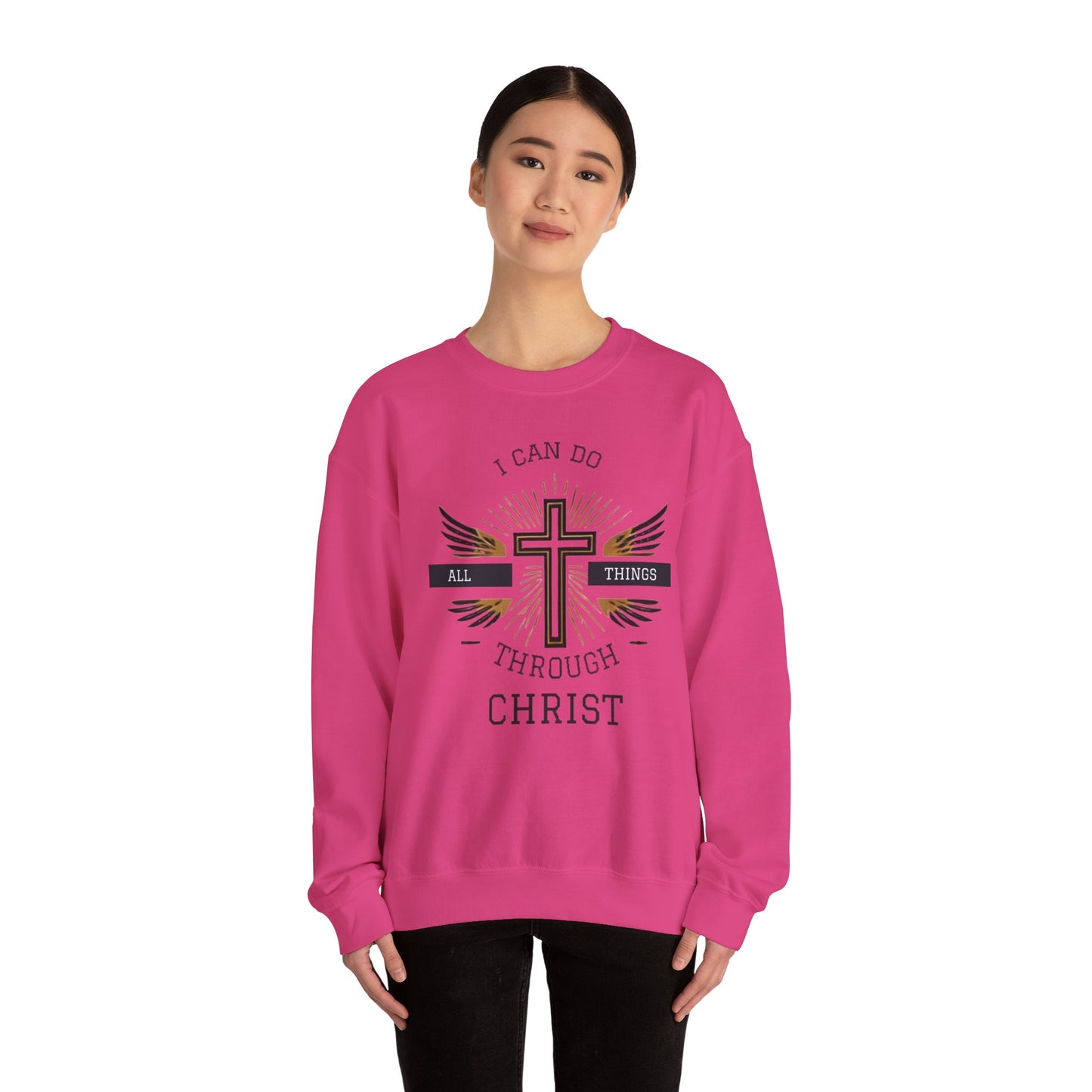 All Things Through Christ Unisex Heavy Blend™ Crewneck Sweatshirt