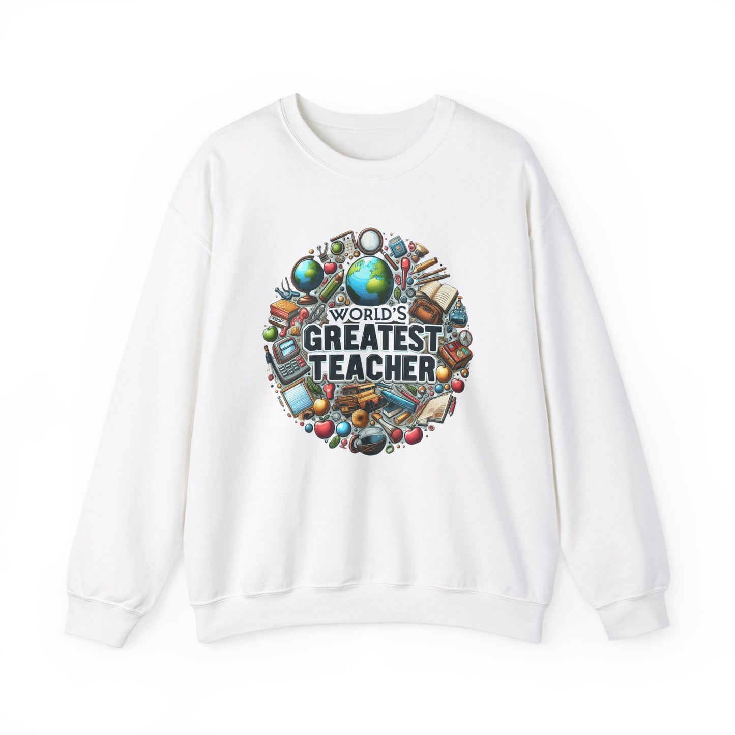 World's Greatest Teacher - Unisex Heavy Blend™ Crewneck Sweatshirt (G3)