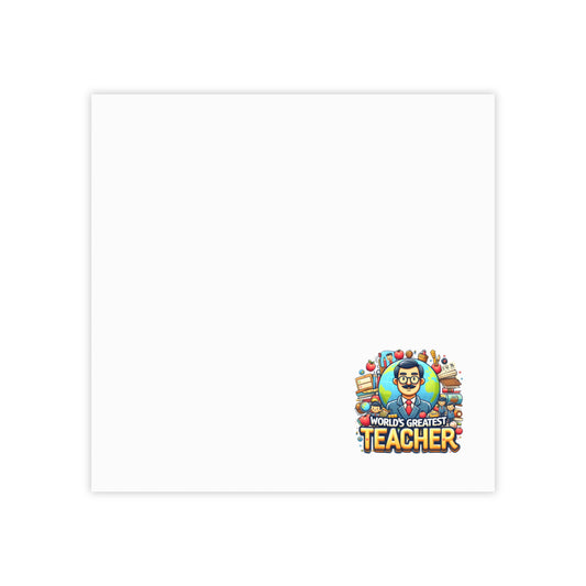 World's Greatest Teacher - Post-it® Note Pads (G1)
