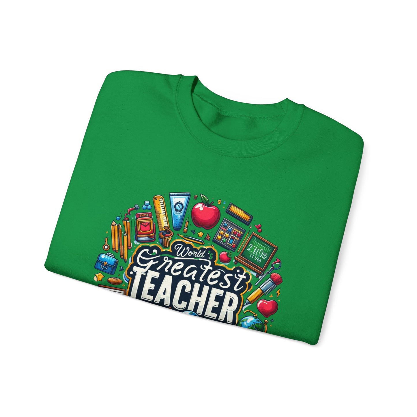 World's Greatest Teacher - Unisex Heavy Blend™ Crewneck Sweatshirt (G2)