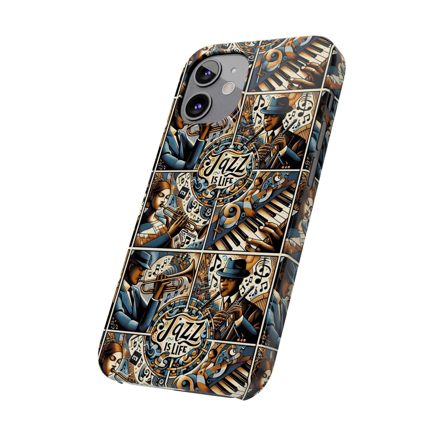 iPhone Slim Phone Cases - Jazz Is Life