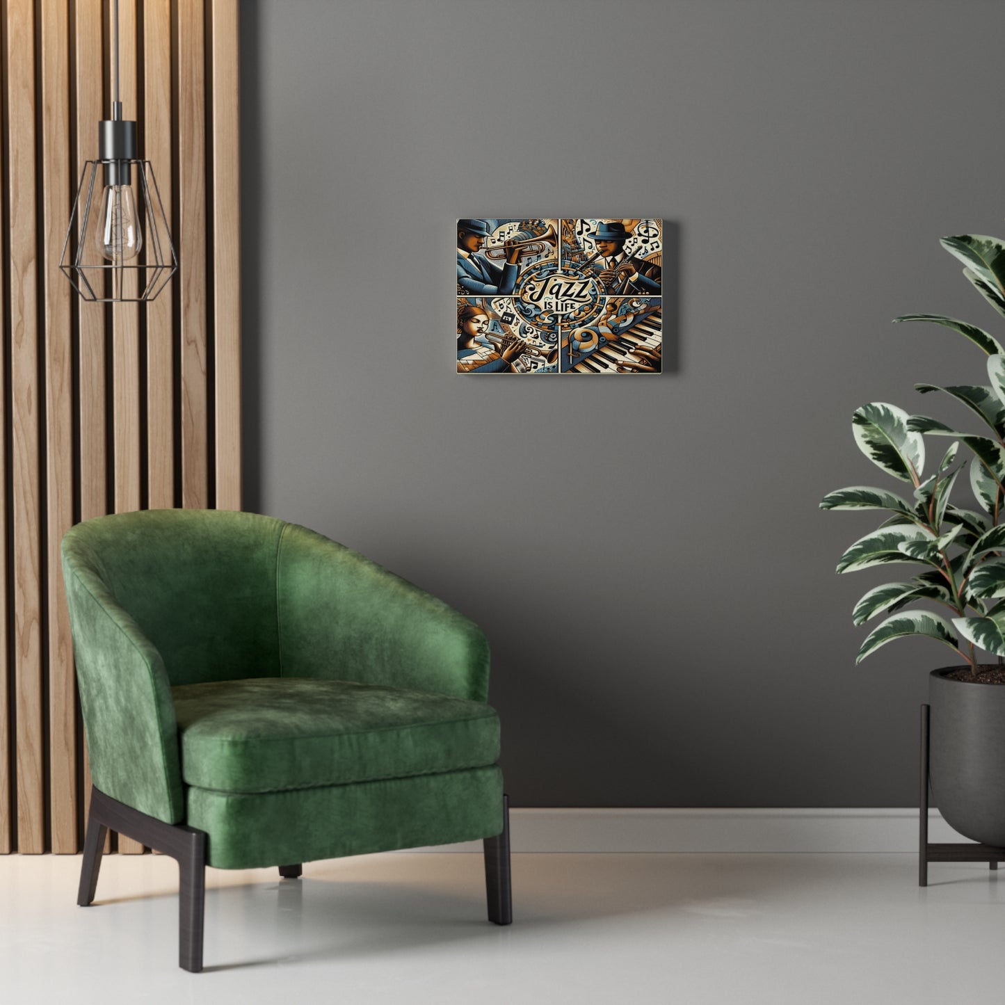 Jazz Is Life - Original Inspiration - on Stretched Canvas