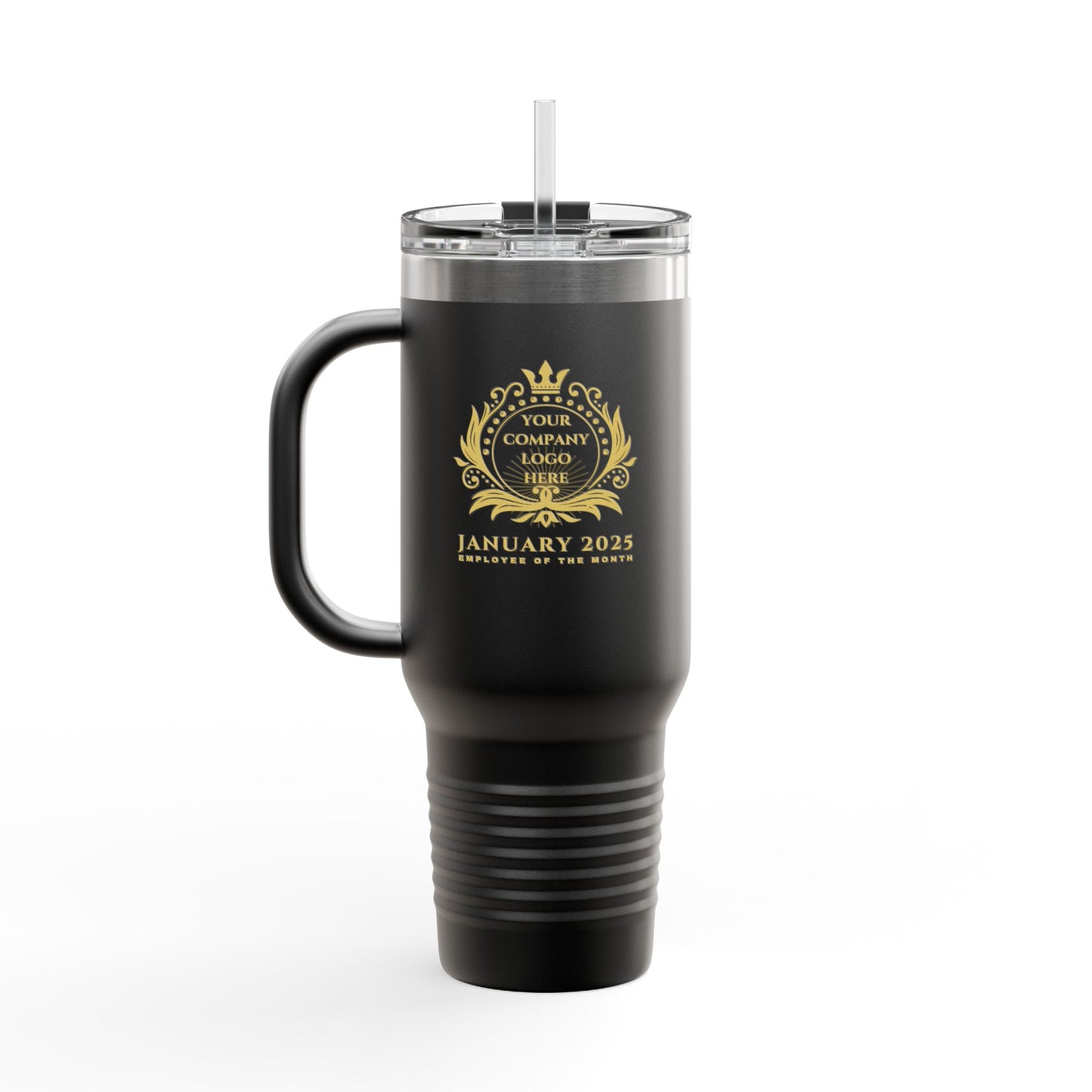 Employee Of the Month, Customizable, 40oz Spillproof, Stainless Steel Double-Insulated Travel Mug