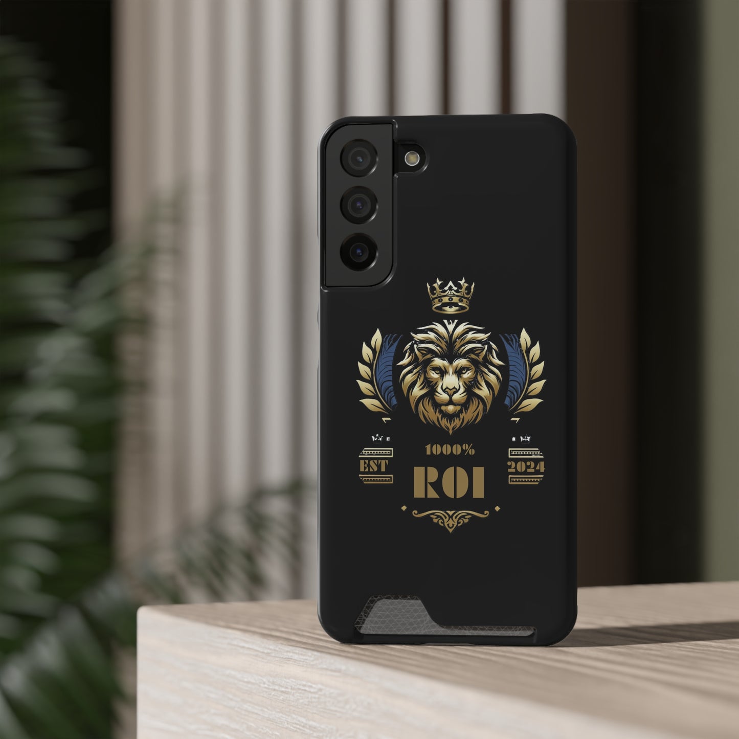 1000%ROI Phone Case With Card Holder (Compatible with iPhone 13, and Samsung Galaxy S21, S22 models)