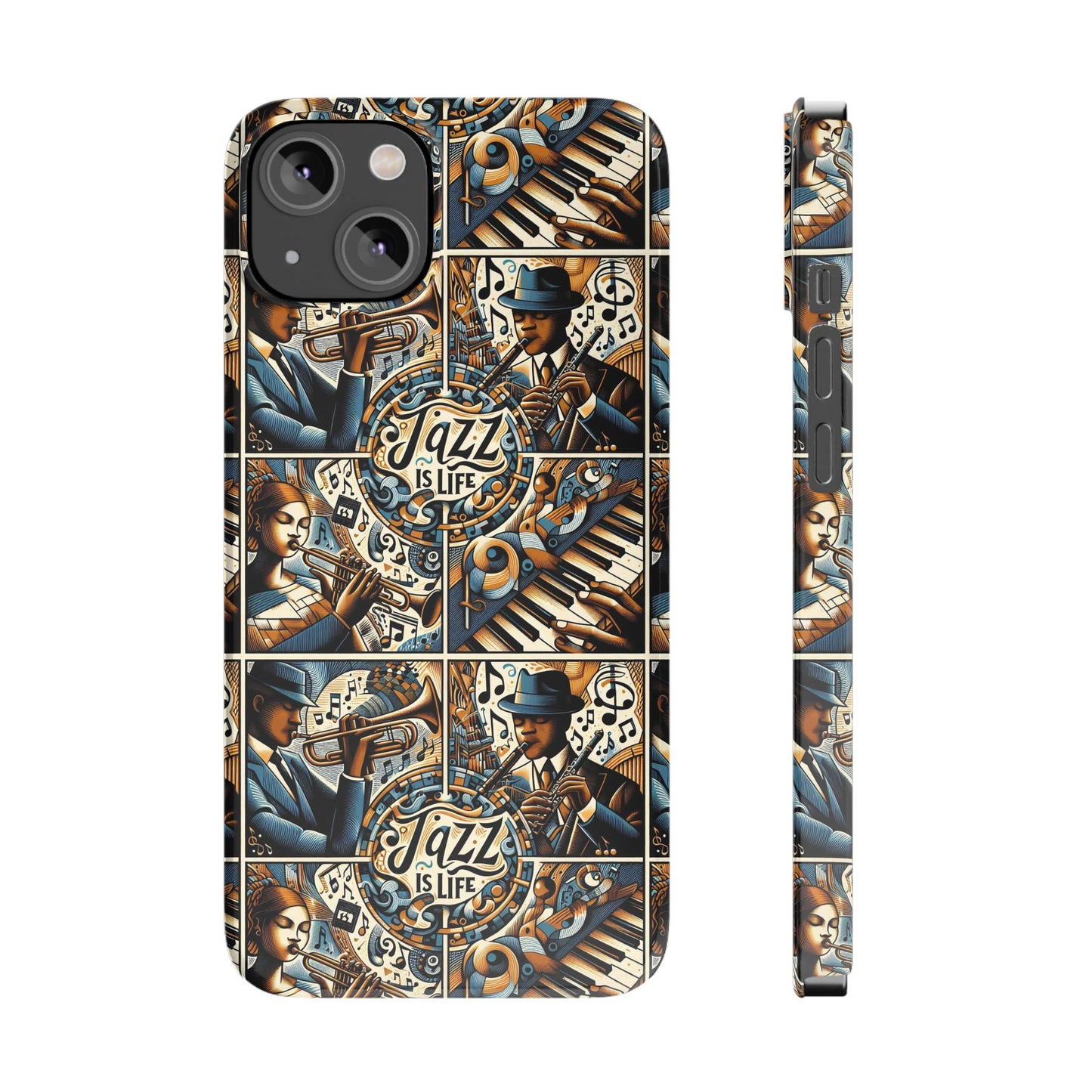 iPhone Slim Phone Cases - Jazz Is Life
