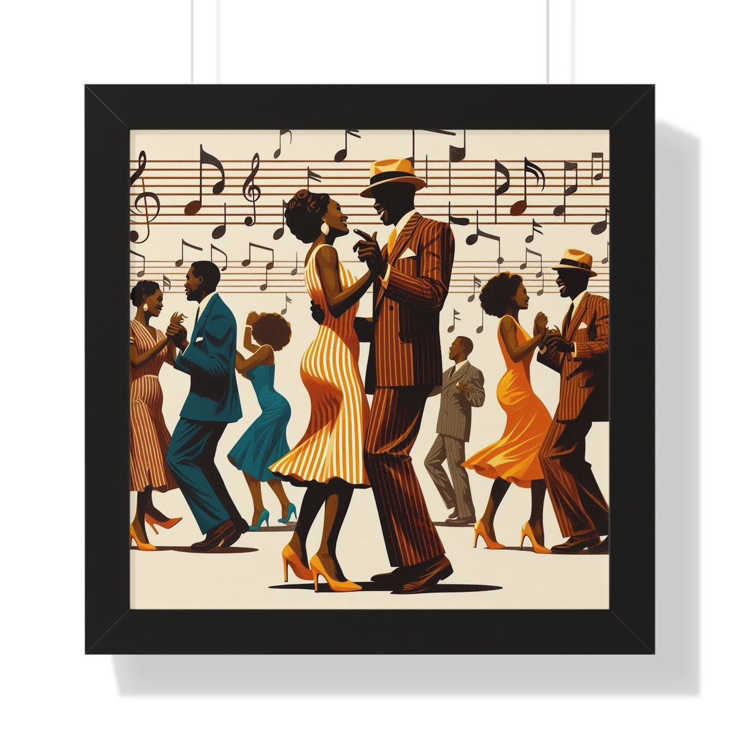 Those Brown Eyes -  Unique Wall Art - Framed Vertical Poster