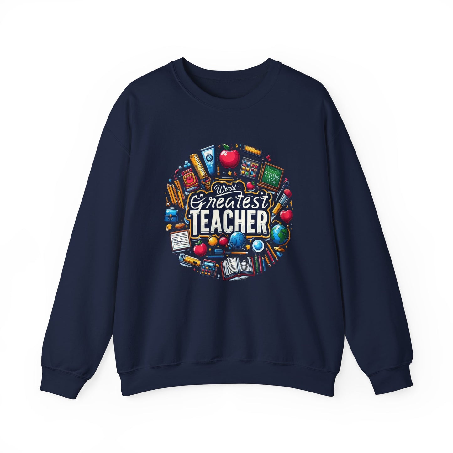 World's Greatest Teacher - Unisex Heavy Blend™ Crewneck Sweatshirt (G2)