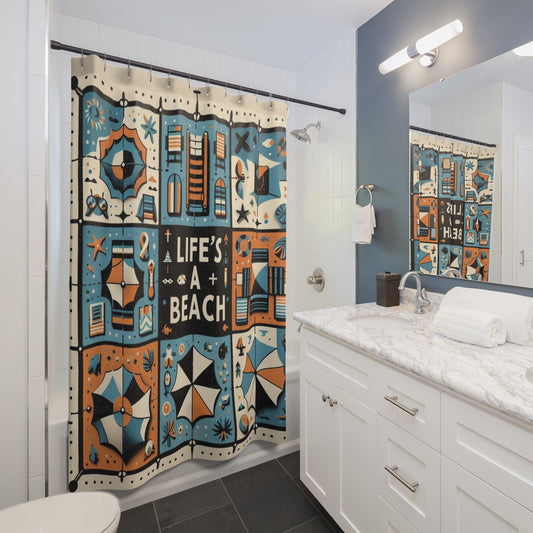 Life's A Beach Shower Curtains
