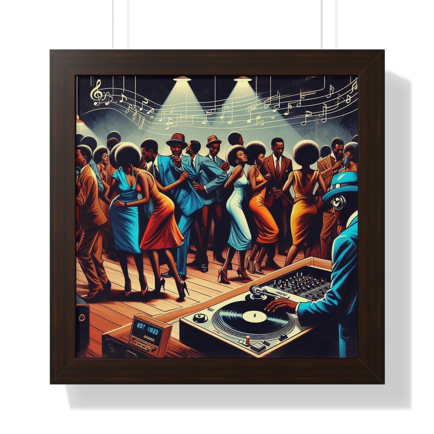 One Night At The Blue Light - Framed Vertical Poster