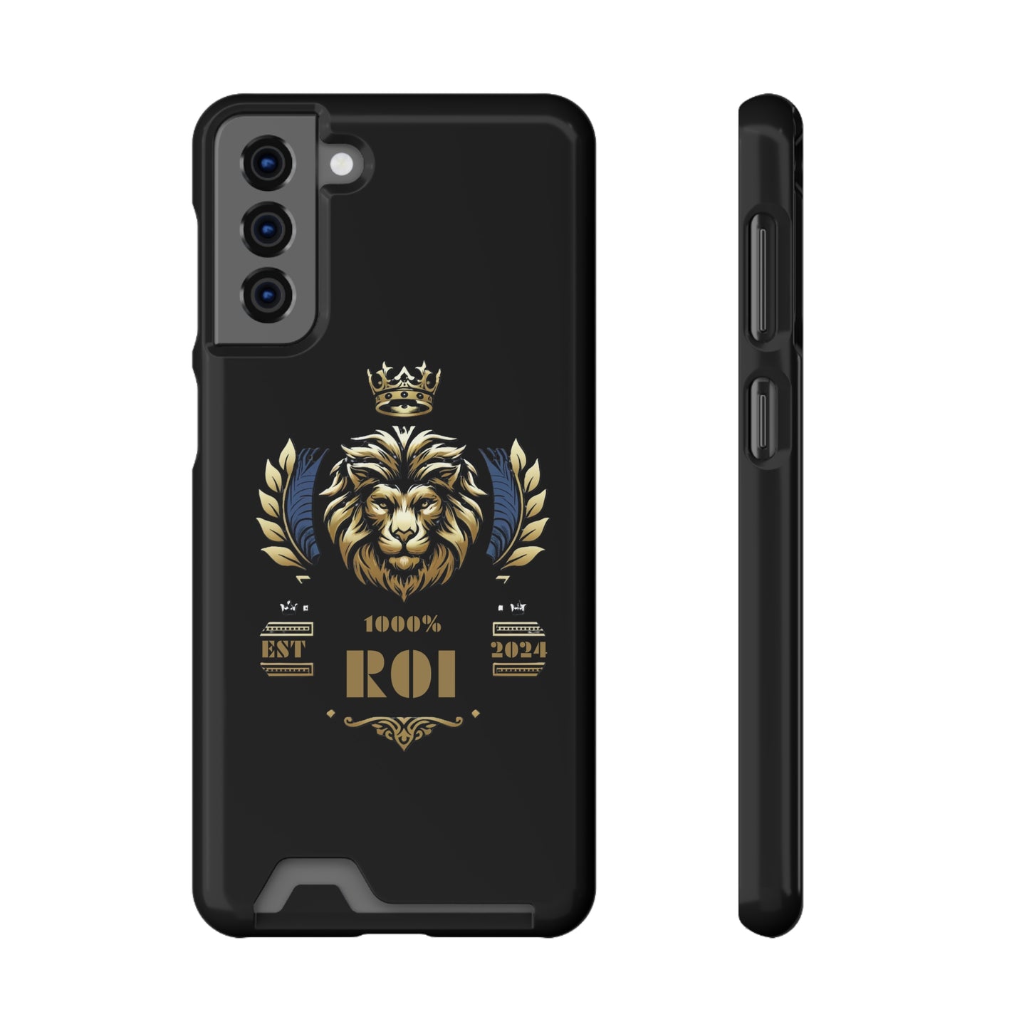 1000%ROI Phone Case With Card Holder (Compatible with iPhone 13, and Samsung Galaxy S21, S22 models)