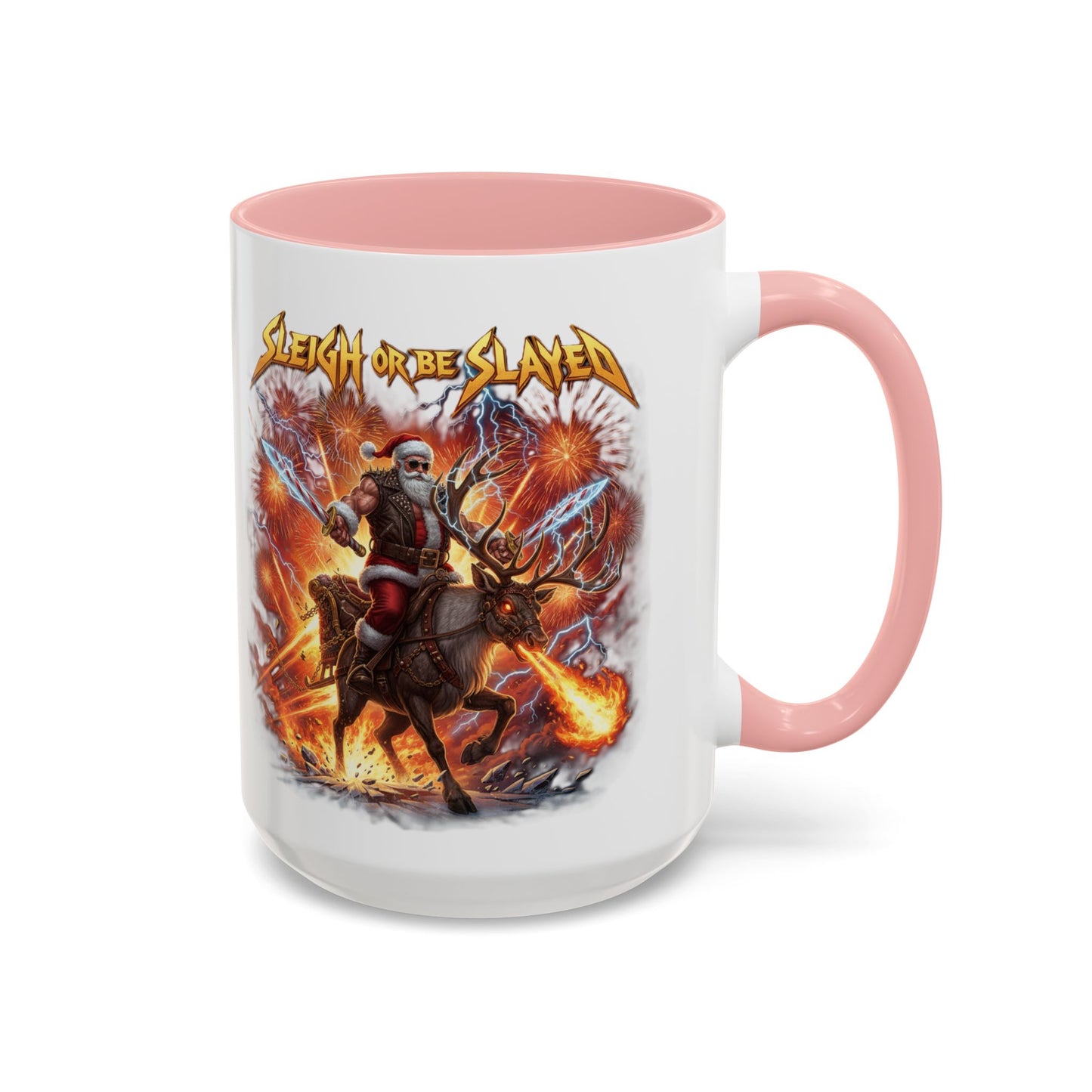 "Sleigh or Be Slayed" Mug | Ceramic Coffee Cup | Holiday Mug