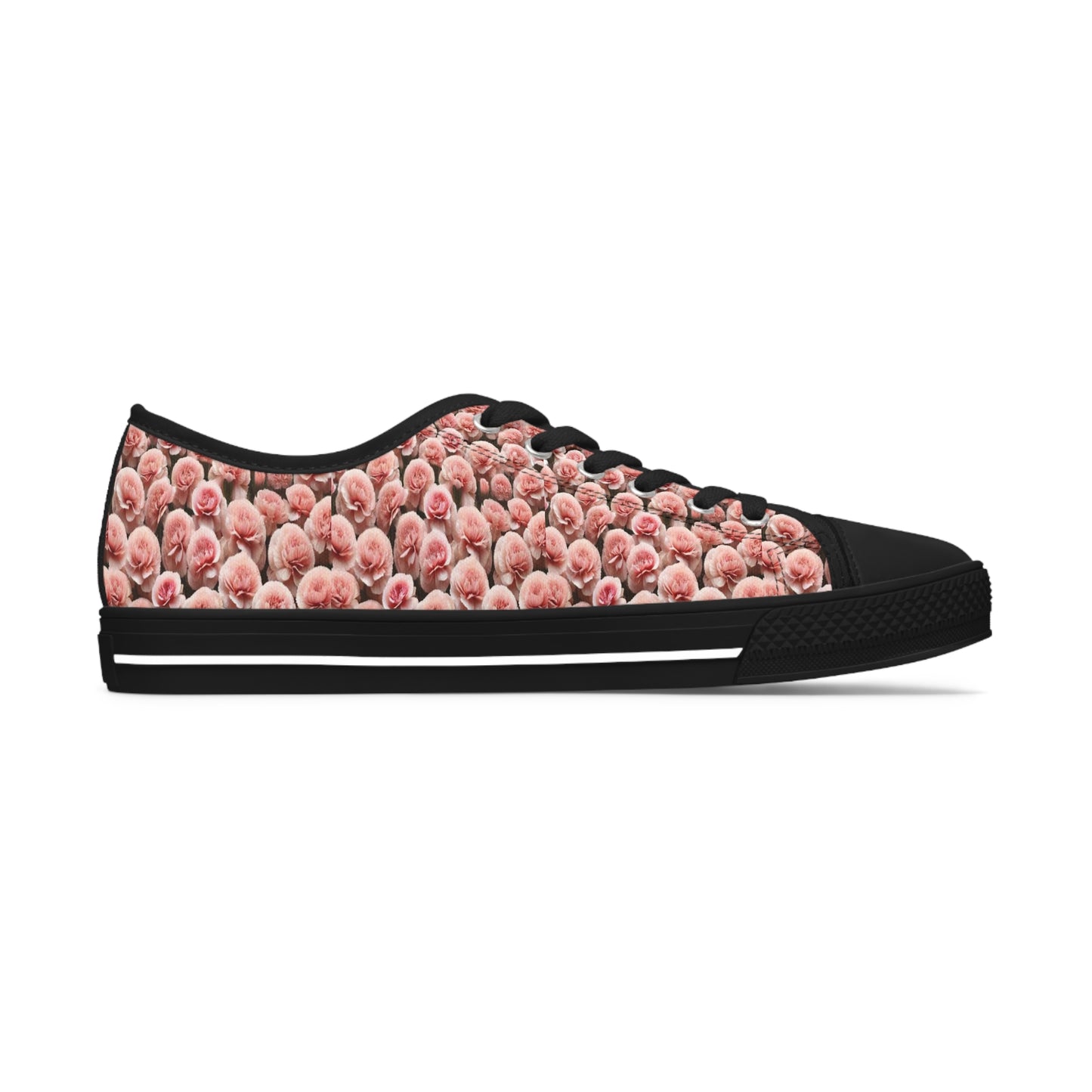 Pink Carnations - Women's Low Top Sneakers