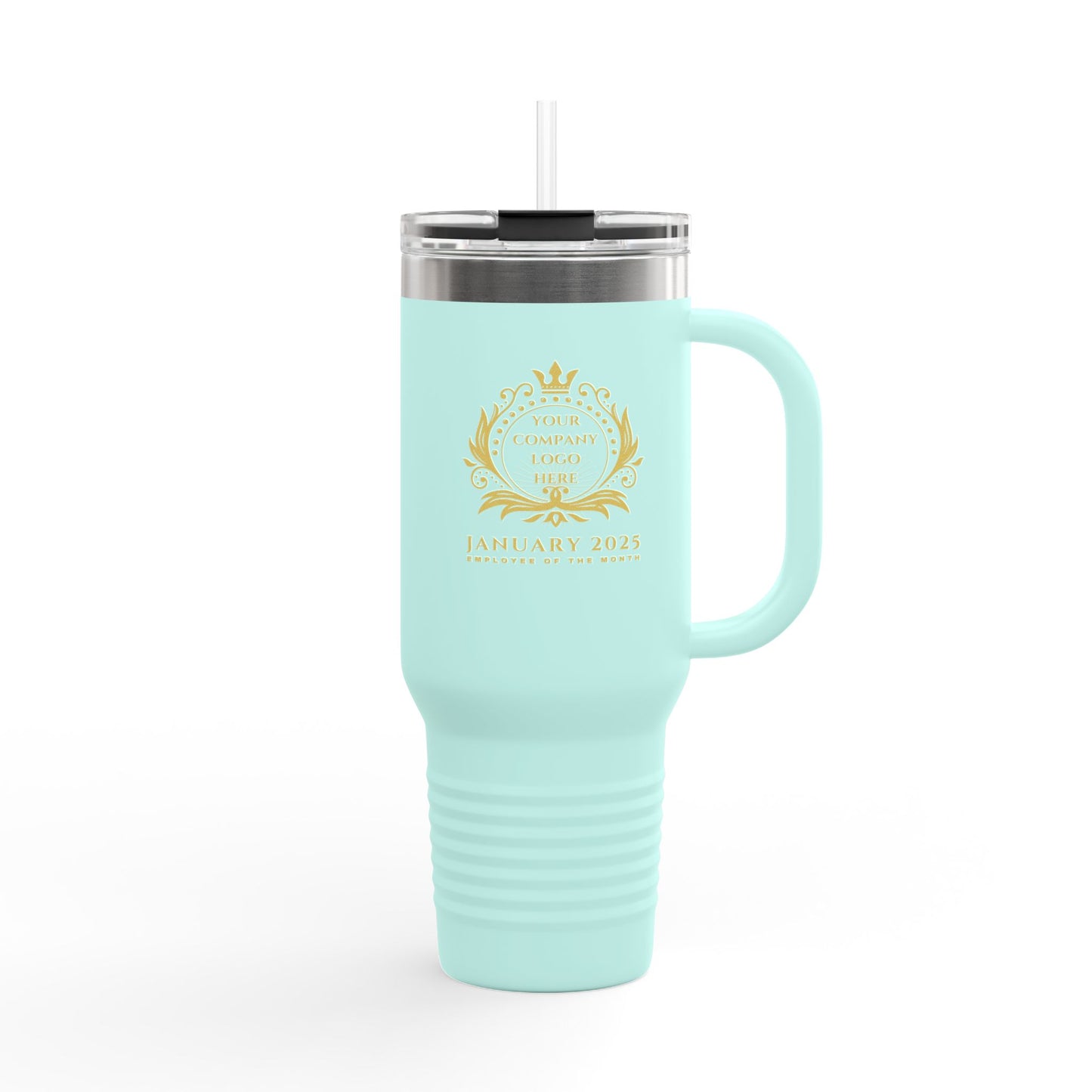 Employee Of the Month, Customizable, 40oz Spillproof, Stainless Steel Double-Insulated Travel Mug