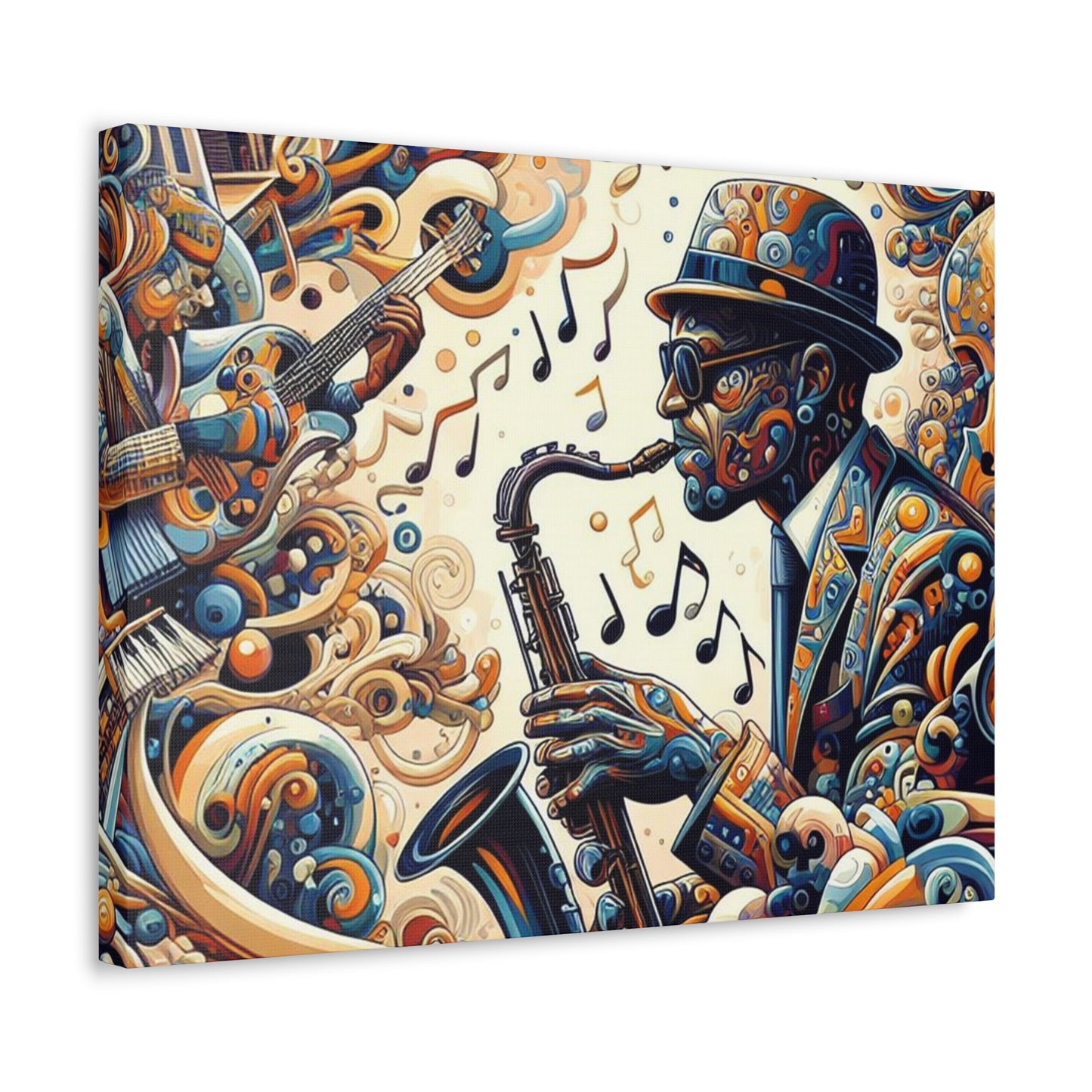 Vibing - Front and Side Printed Wall Art on Stretched Canvas