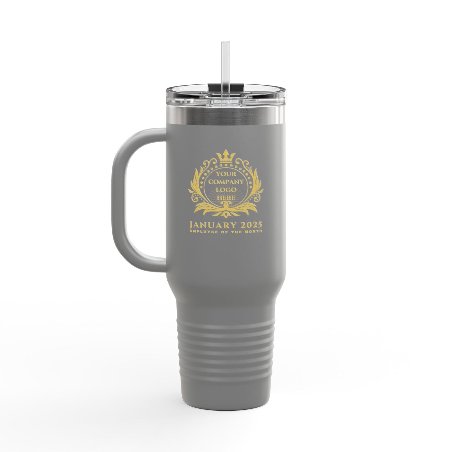 Employee Of the Month, Customizable, 40oz Spillproof, Stainless Steel Double-Insulated Travel Mug