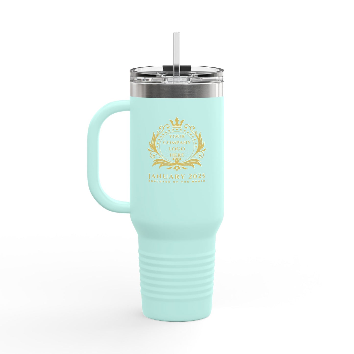 Employee Of the Month, Customizable, 40oz Spillproof, Stainless Steel Double-Insulated Travel Mug