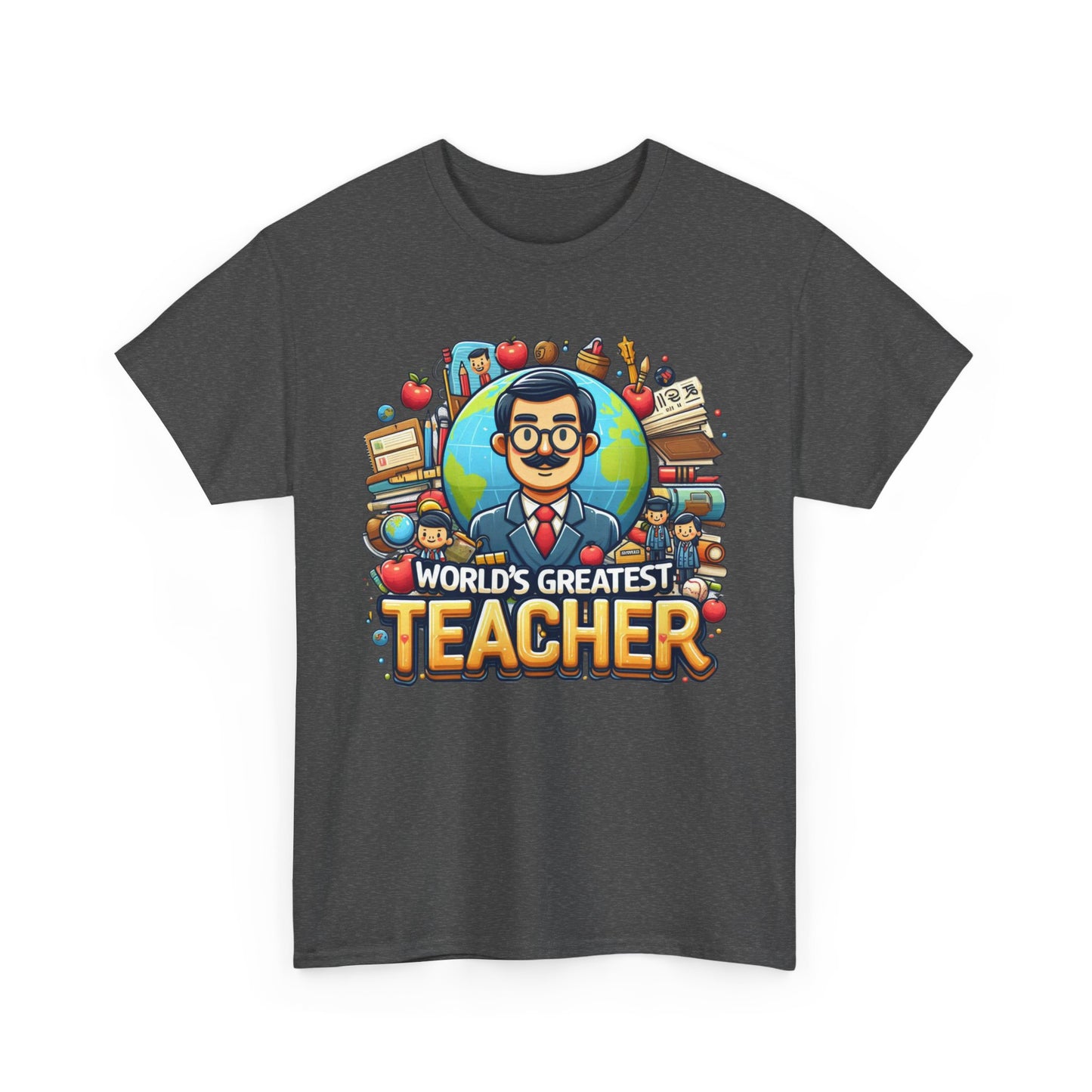 World's Greatest Teacher - Unisex Heavy Cotton Tee (G1)
