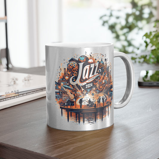 Jazz Festival 2024 - Metallic Mug (Silver\Gold) - Customizable
