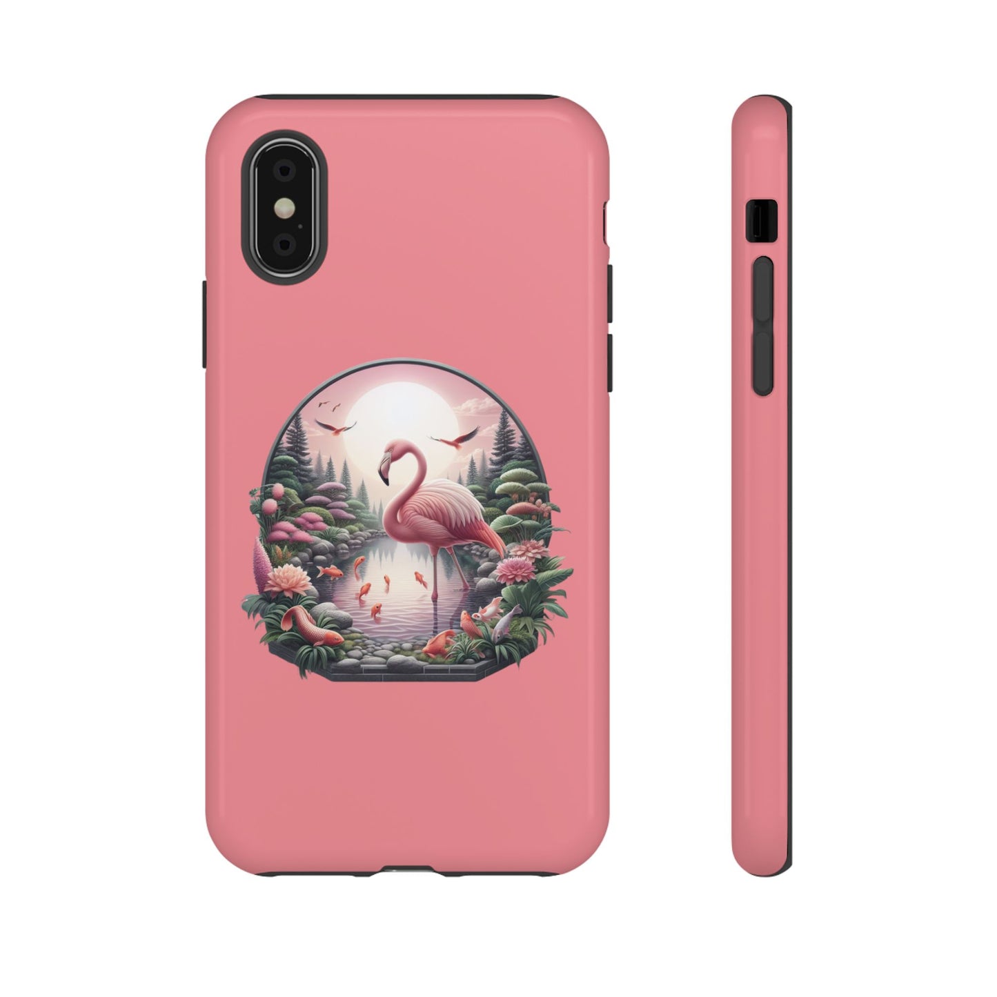 Pink Flamingo - iPhone Tough Phone Case