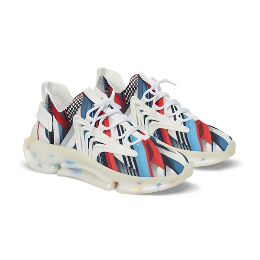 ColorBlast in Red, White, and Blue Men's Mesh Sneakers