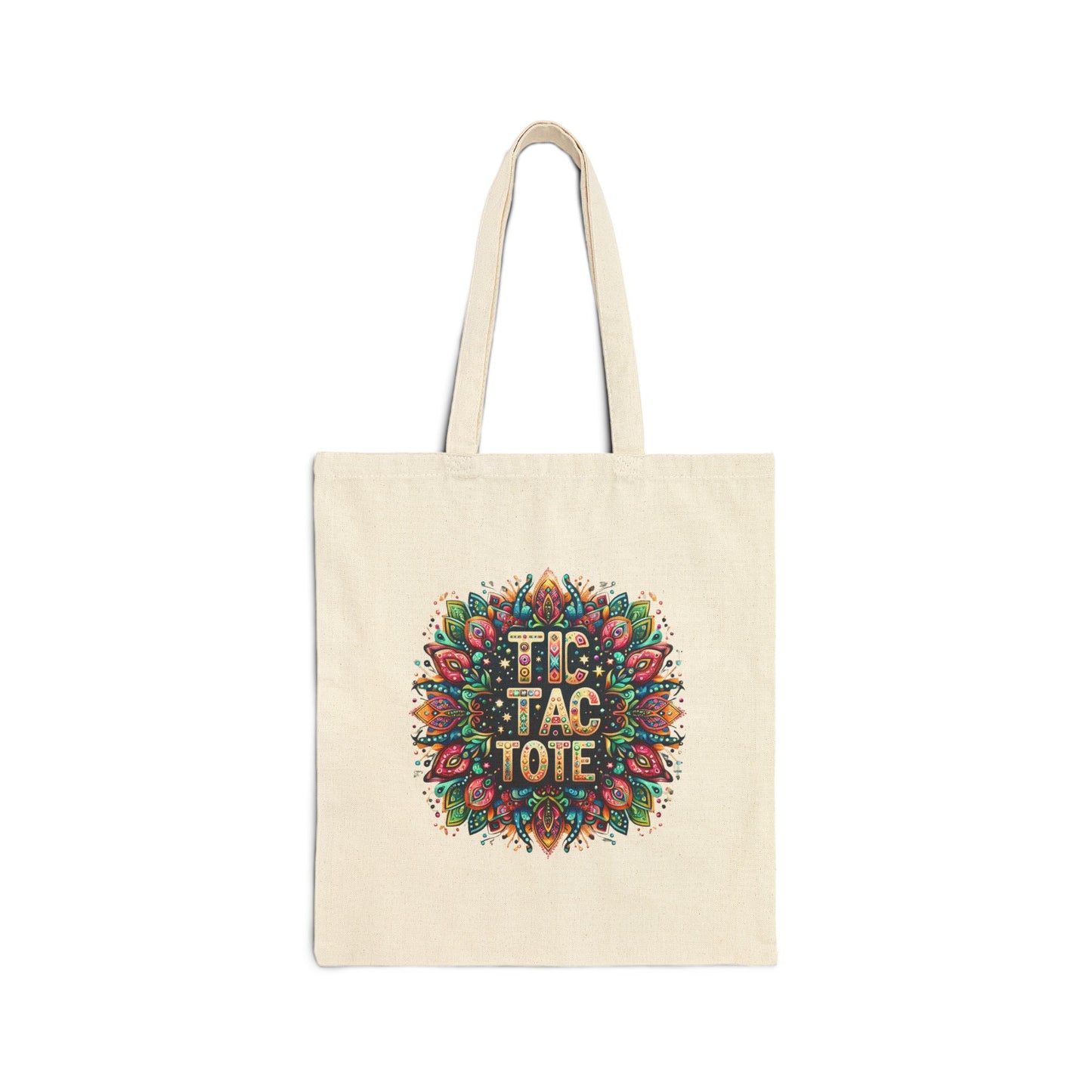 Tic Tac Tote Cotton Canvas Tote Bag