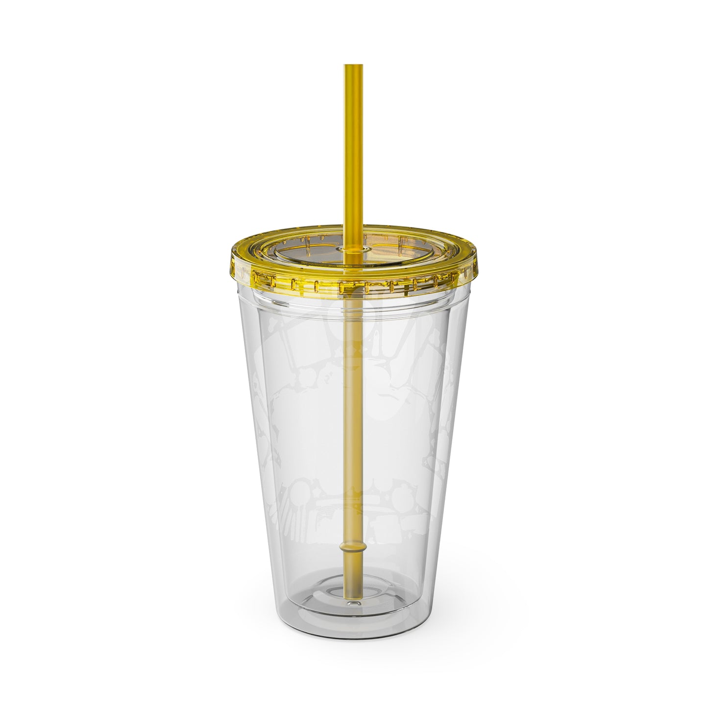 World's Greatest Teacher - Sunsplash Tumbler with Straw, 16oz (G2)