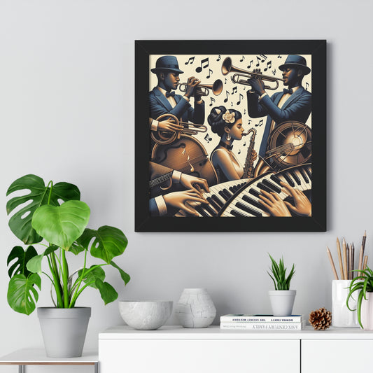 Unplugged And In The Groove -  Unique Wall Art - Framed Vertical Poster