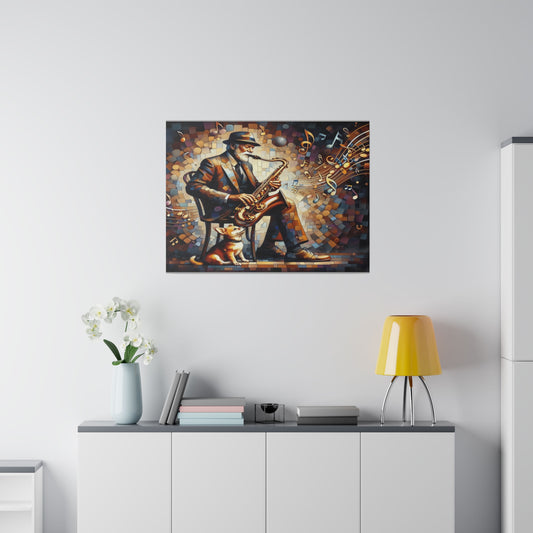 Man's Best Friend on Matte Canvas