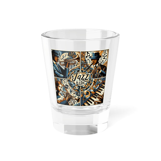 Jazz Is Life Shot Glass, 1.5oz