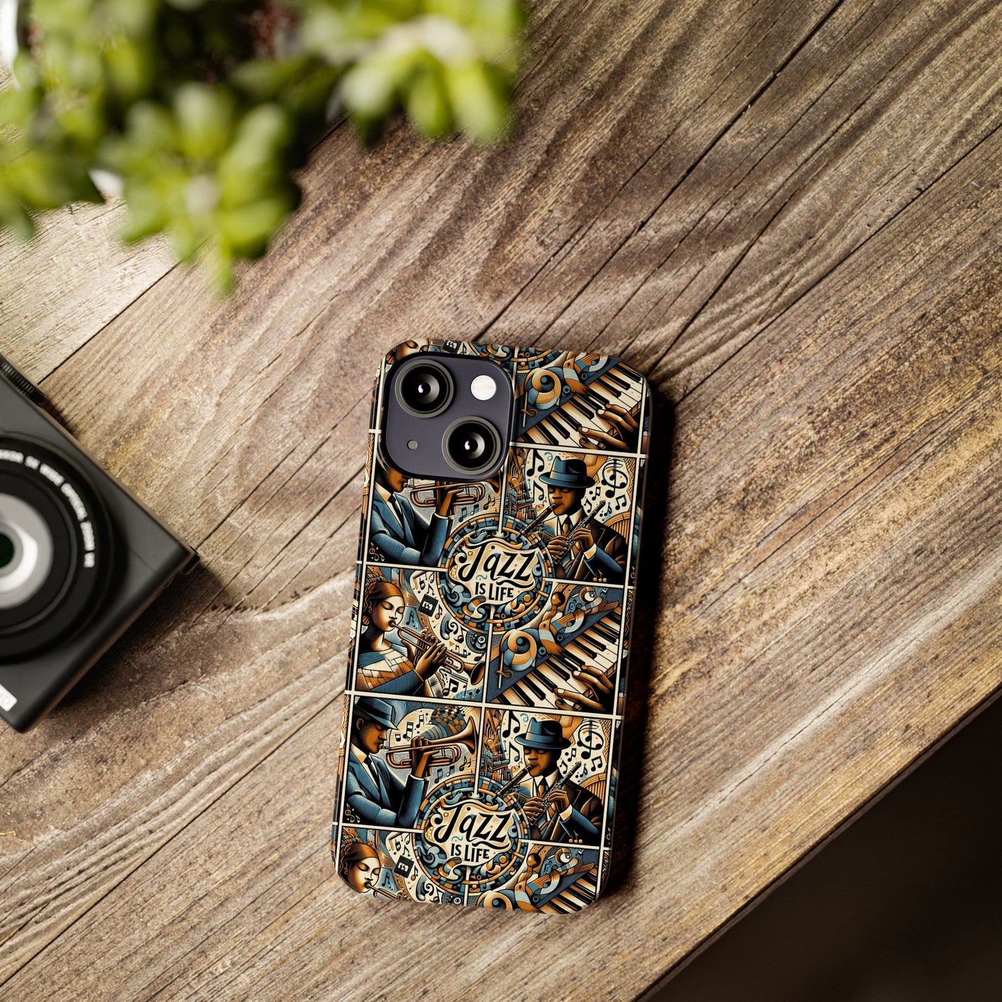 iPhone Slim Phone Cases - Jazz Is Life