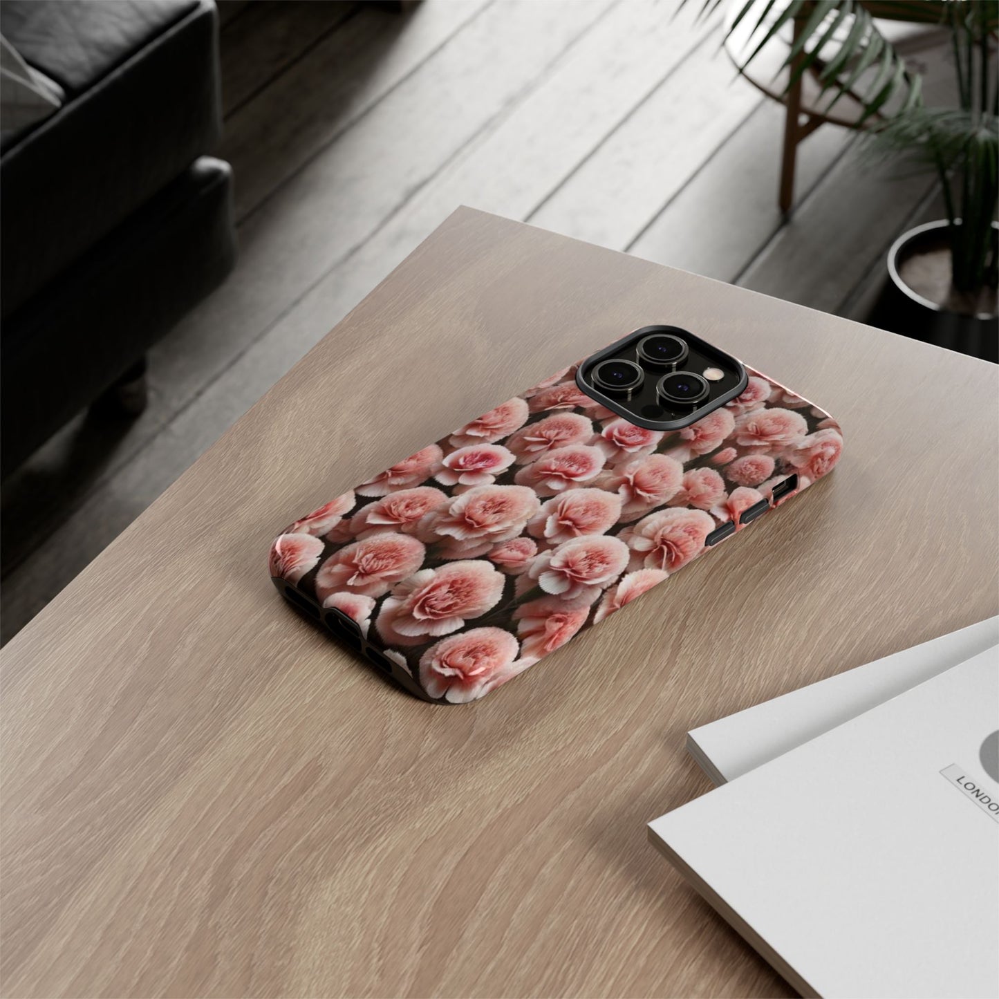 Pink Carnations - Durable Tough Phone Cases