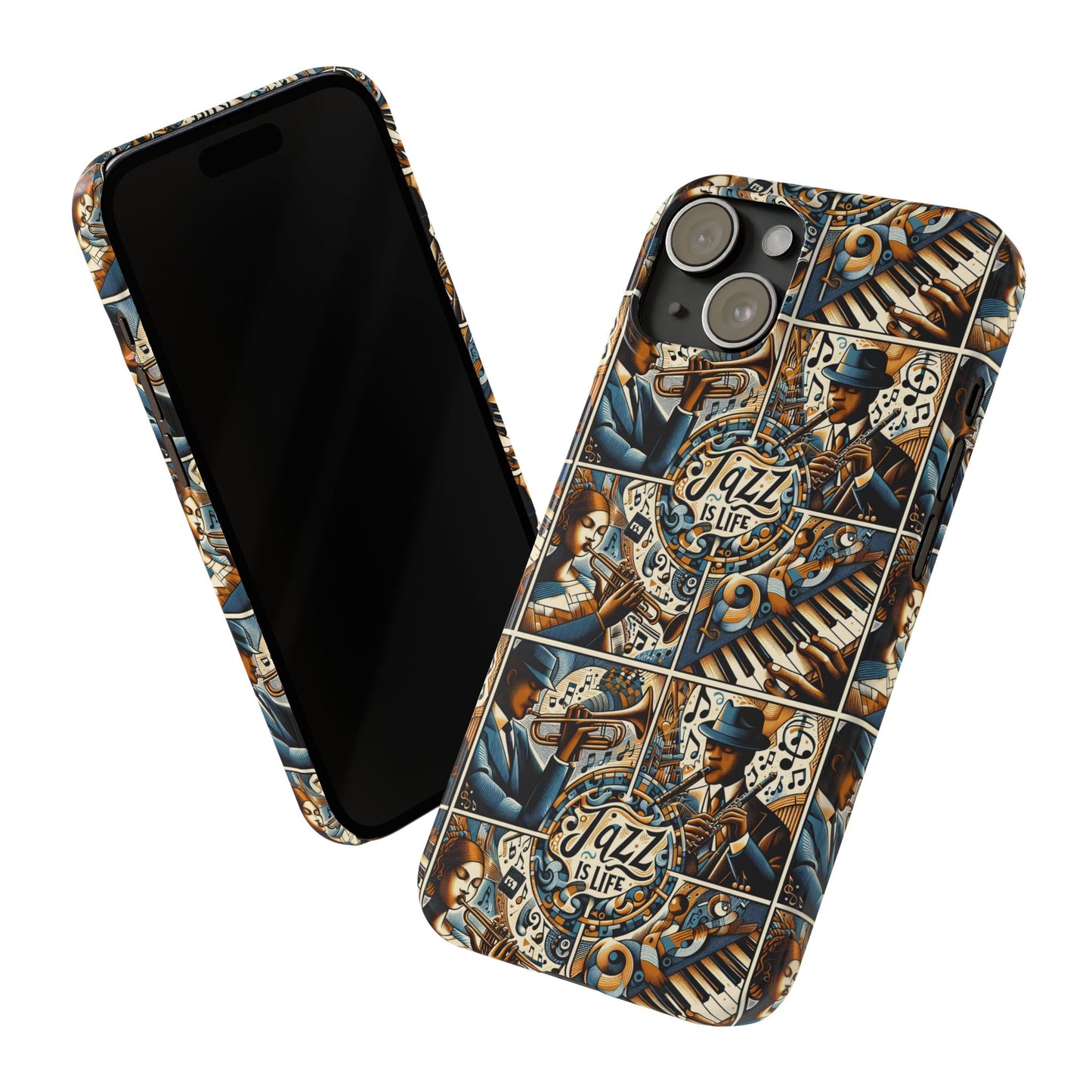 iPhone Slim Phone Cases - Jazz Is Life