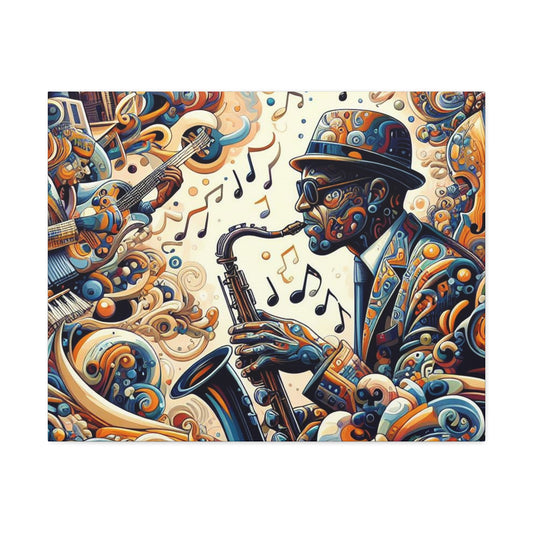 Vibing - Front and Side Printed Wall Art on Stretched Canvas