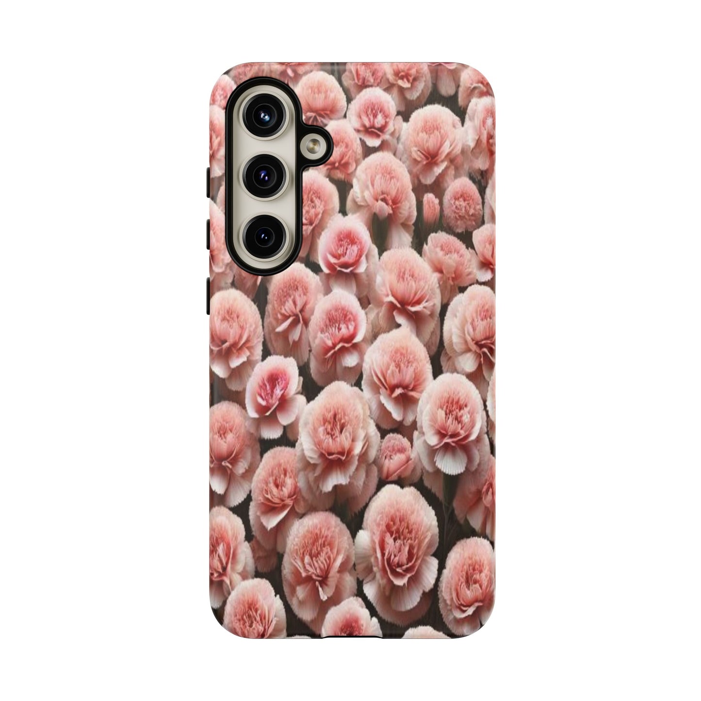 Pink Carnations - Durable Tough Phone Cases