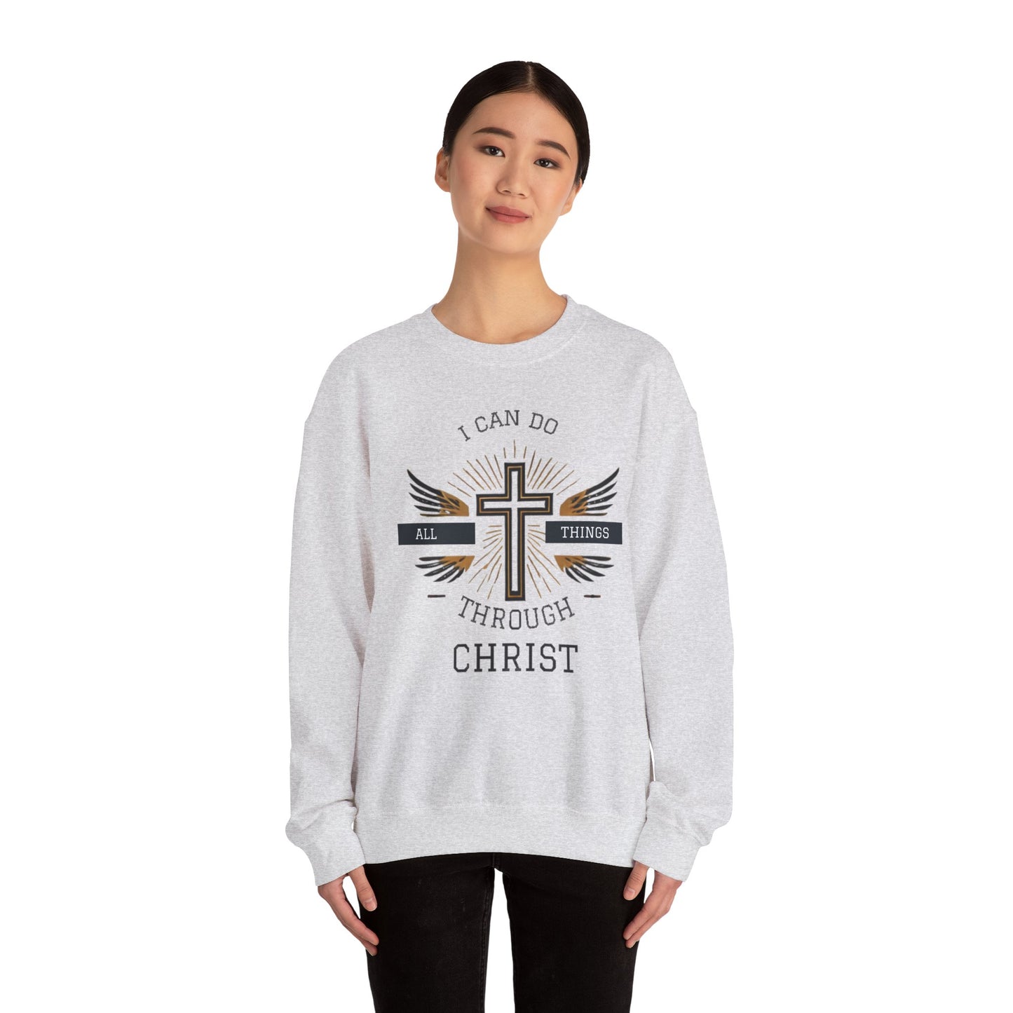 All Things Through Christ Unisex Heavy Blend™ Crewneck Sweatshirt