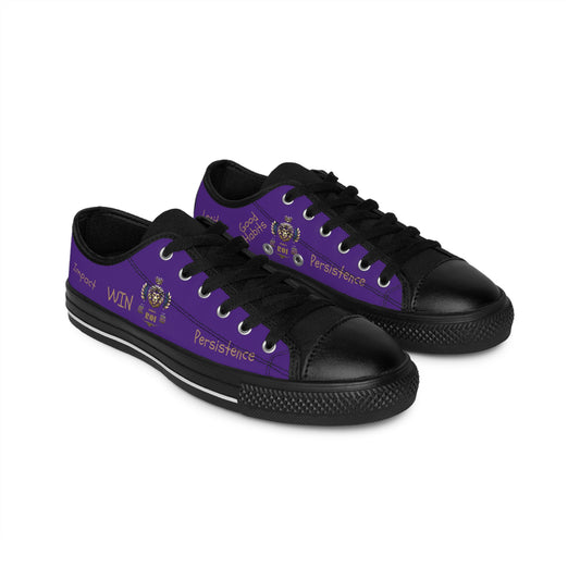 1000%ROI Motivational Men's Sneakers In Purple
