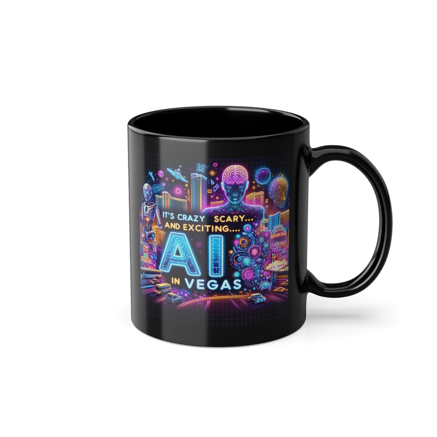 Welcome To AI In Vegas - 11oz Black Coffee Cup