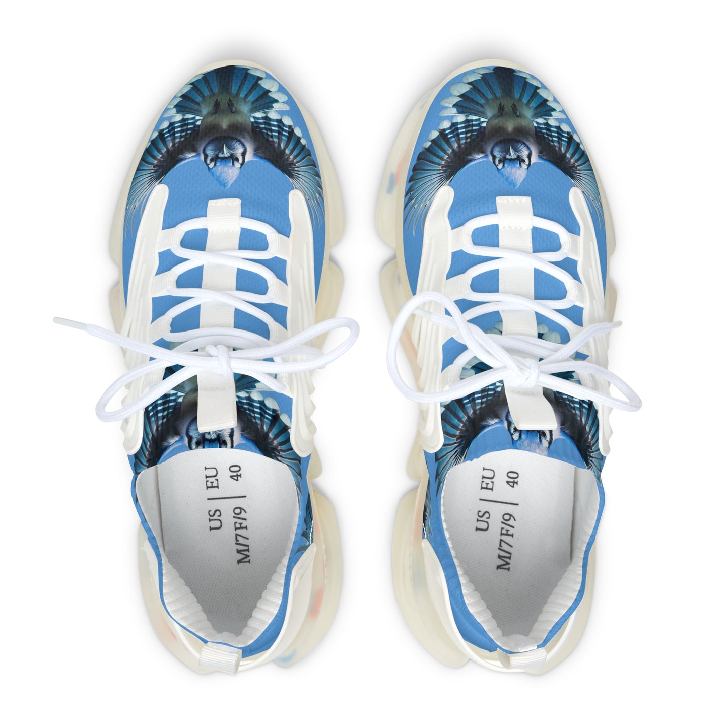 Bluejay in Flight - Women's Mesh Sneakers