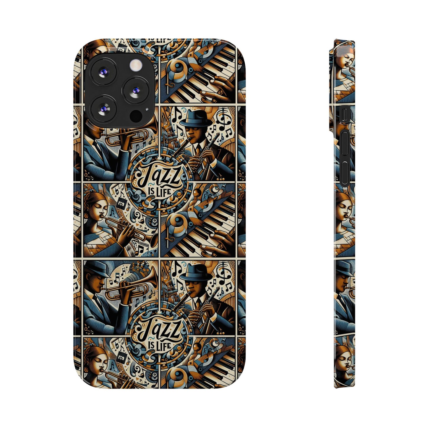 iPhone Slim Phone Cases - Jazz Is Life