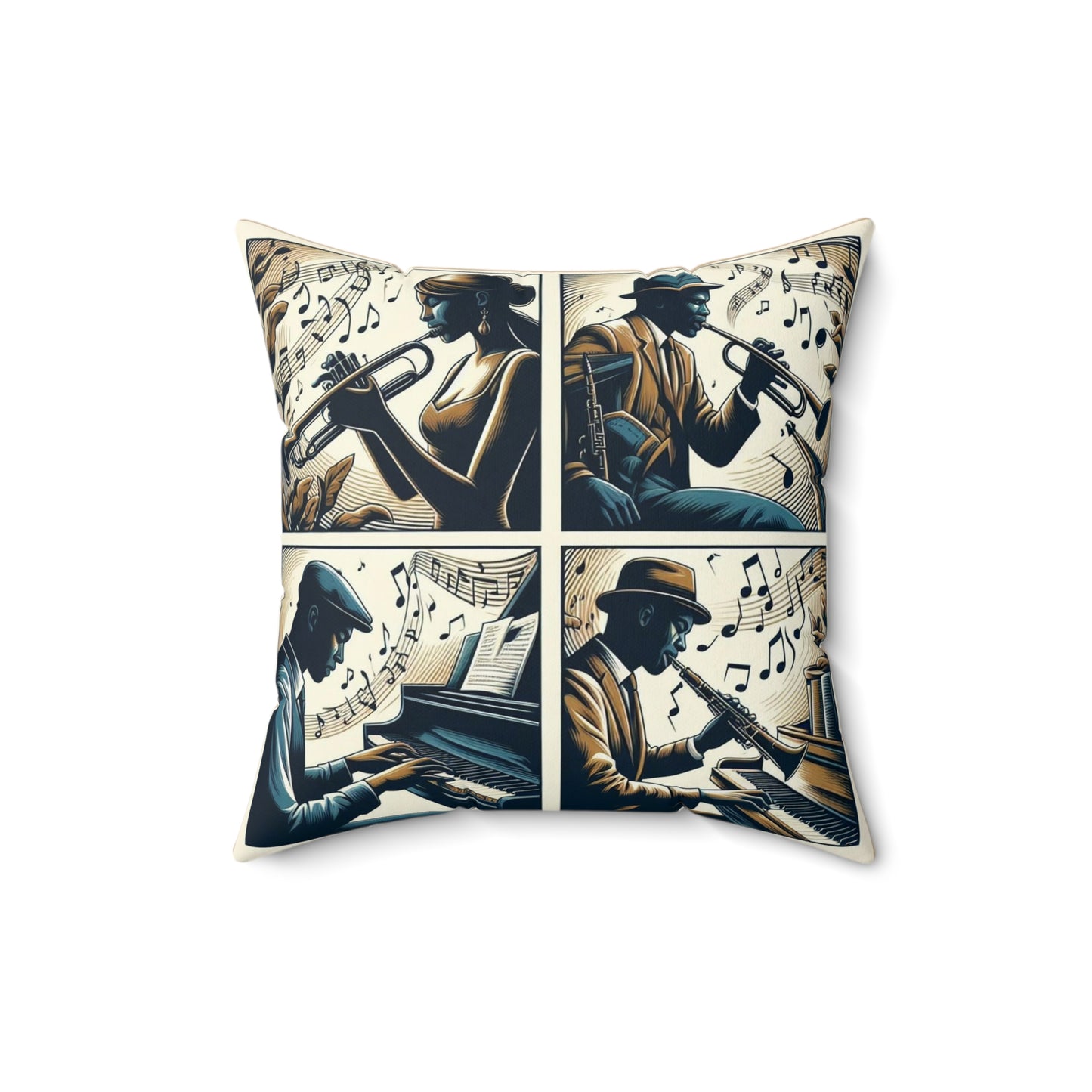 Jazz Is Life" - 2 Sided Print - Album Center Pillow