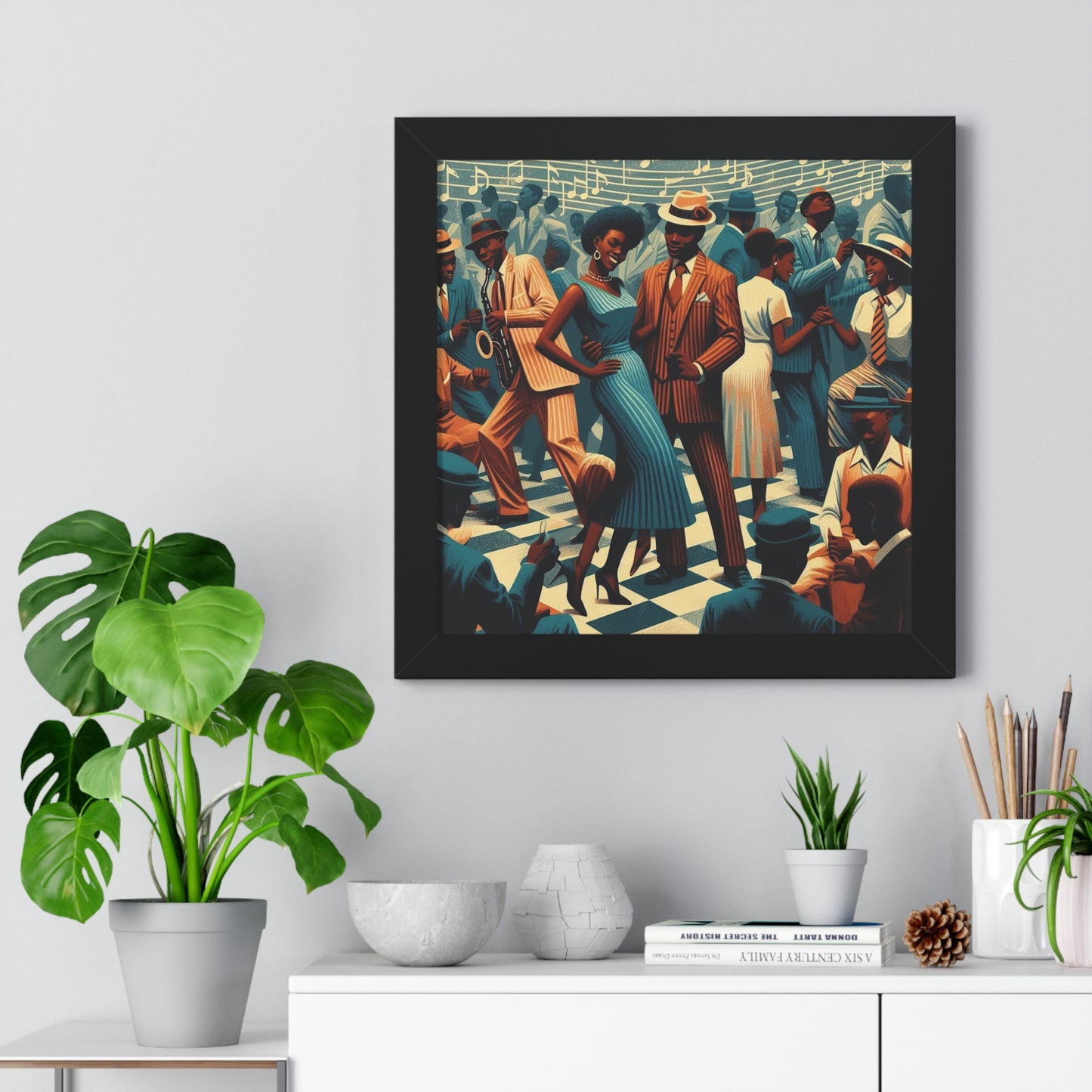 Those Were The Days -  Unique Wall Art - Framed Vertical Poster