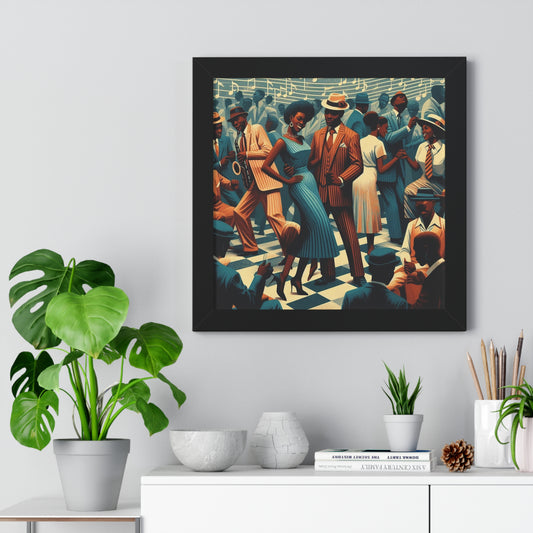 Those Were The Days -  Unique Wall Art - Framed Vertical Poster