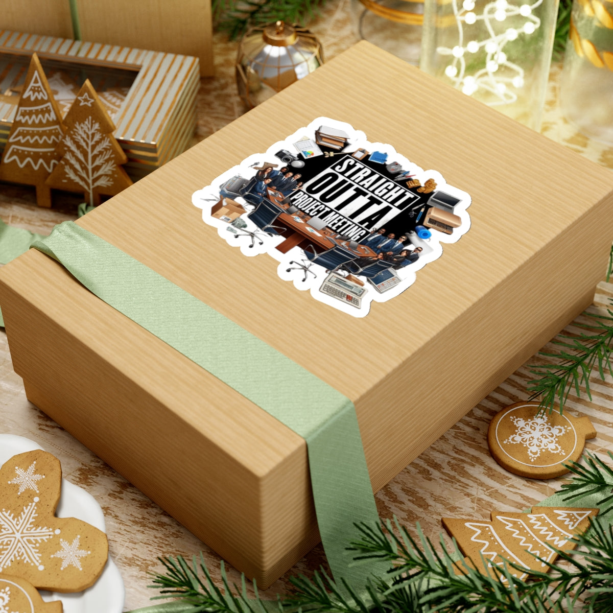 Straight Outta Project Meeting Sticker